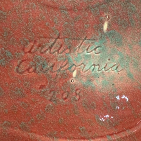 Vintage Mid Century Artistic California #208 Mauve Art Pottery Planter Trinket - Picture 7 of 16